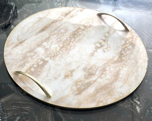 Marmoled tray