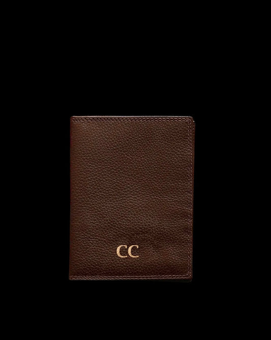 Customizable leather passport holder