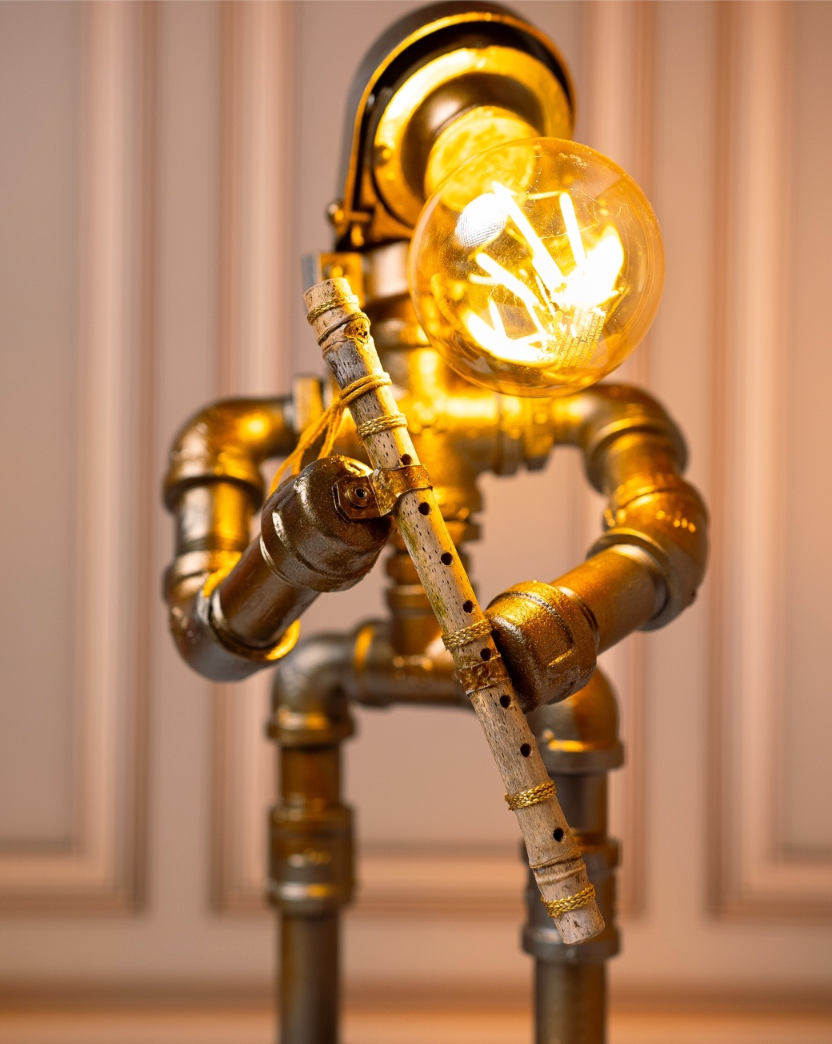 Artisanal Glow Flute Lamp