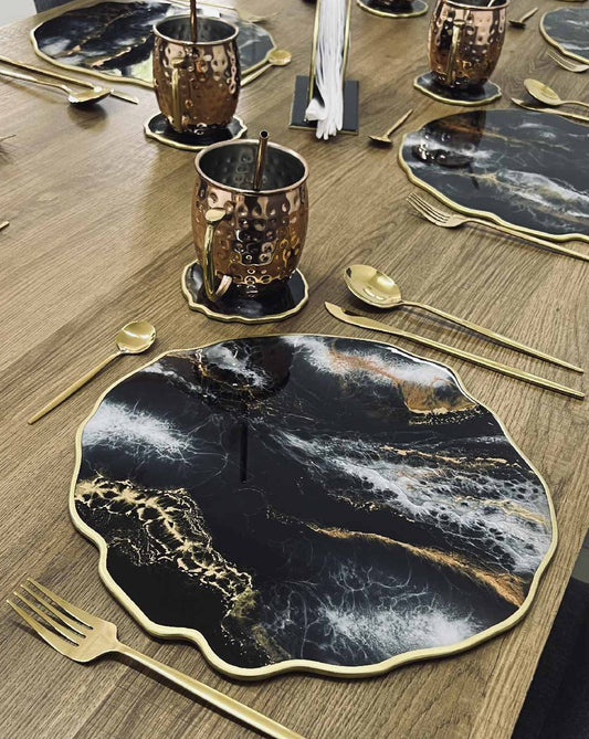 Volcano irregular table set